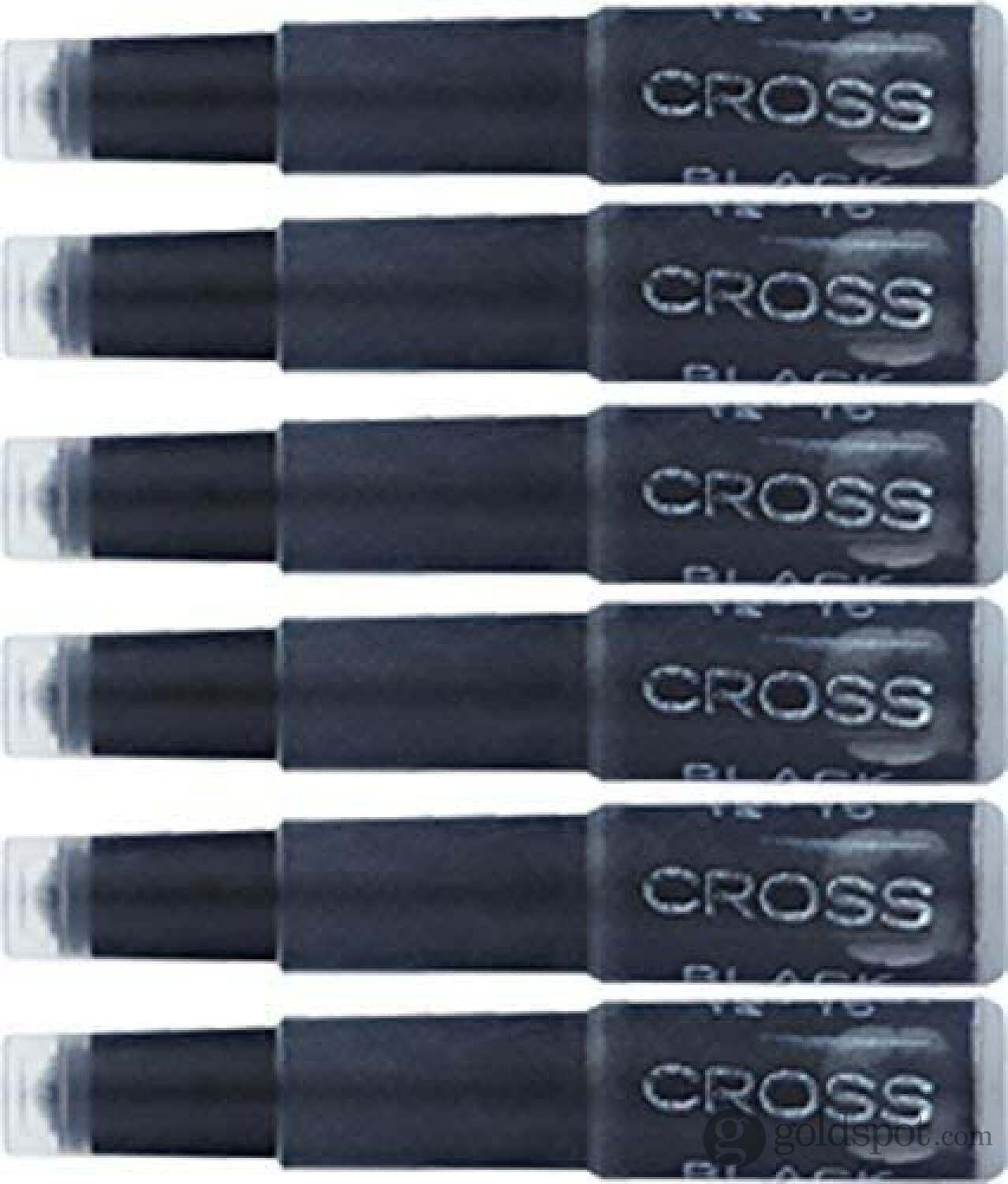 Cross Ink Cartridges in Black - Pack of 6 Fountain Pen Cartridges