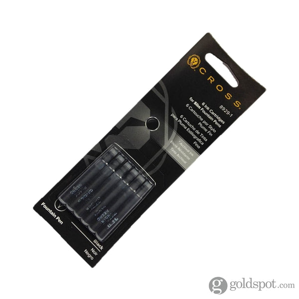 Cross Ink Cartridges in Spire Slim and Classic Century in Black - Pack of 6 Fountain Pen Cartridges