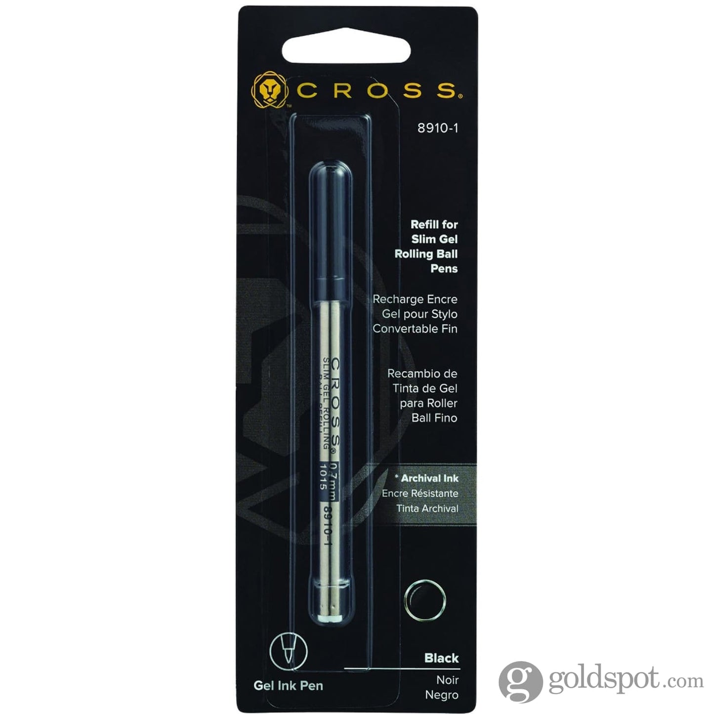 Cross Spire and Click Rollerball Refill in Black Rollerball Refill