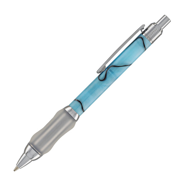Sensa Click Plasmuloid Ballpoint Pen in Cyan Blue Pearl Ballpoint Pens