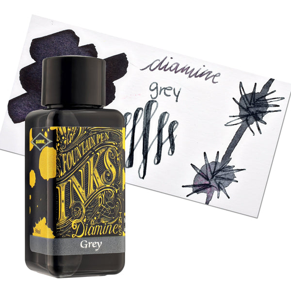 Diamine Classic Bottled Ink and Cartridges in Grey Bottled Ink