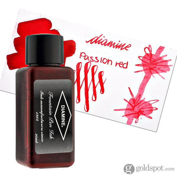 Diamine Bottled Ink and Cartridges in Passion Red 30ml Bottled Ink
