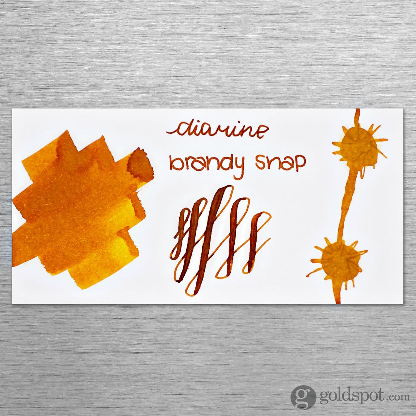 Diamine Inkvent Red Edition Standard Bottled Ink in Brandy Snap - 50 mL Bottled Ink