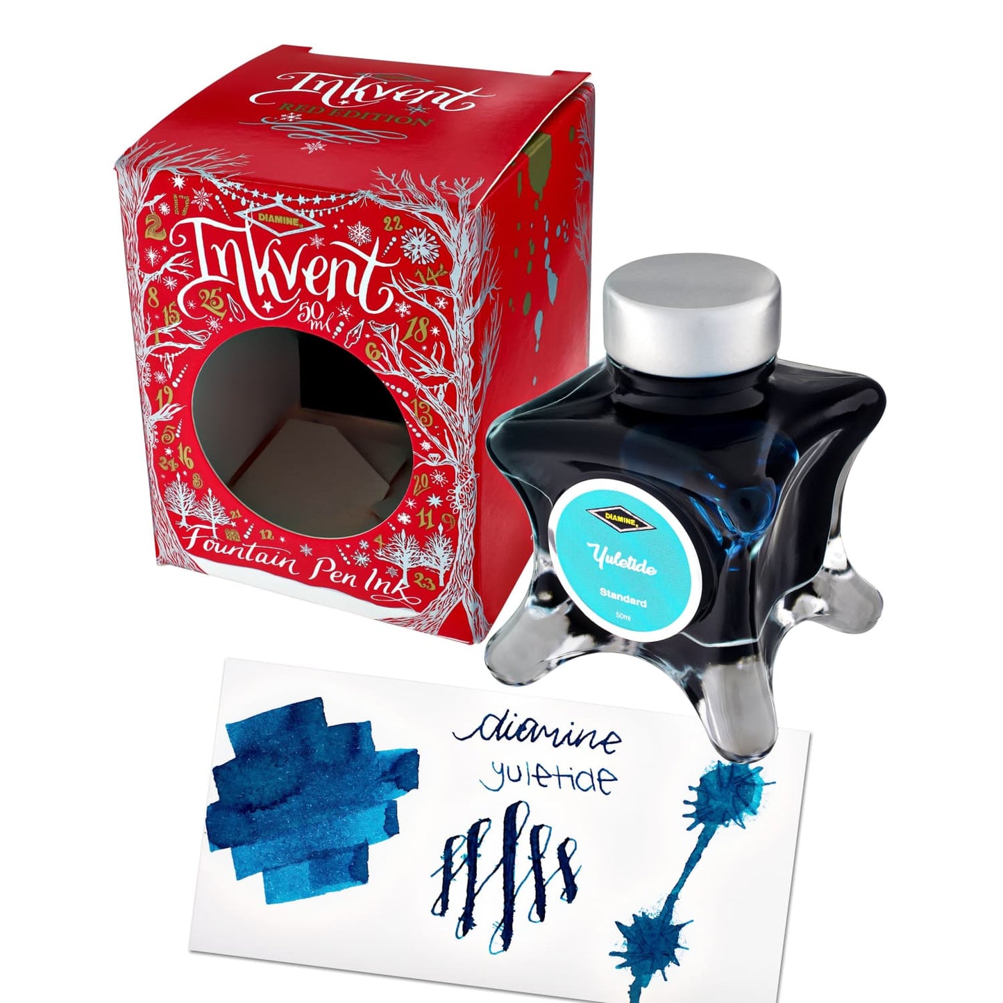 Diamine Inkvent Red Edition Standard Bottled Ink in Yuletide - 50 mL Bottled Ink