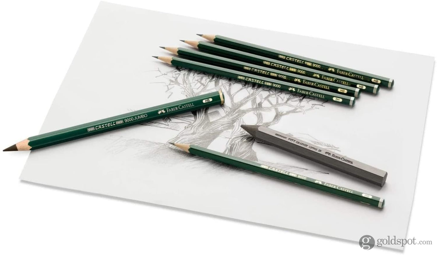 Faber-Castell 9000 Graphite Pencil - HB - Box of 12 Pencil