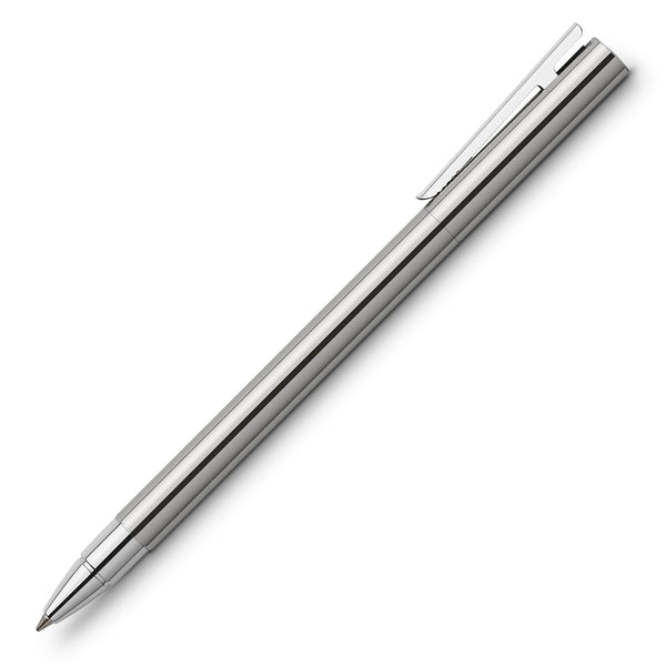 Faber-Castell Design Neo Slim Rollerball Pen in Stainless Steel Polished Pen