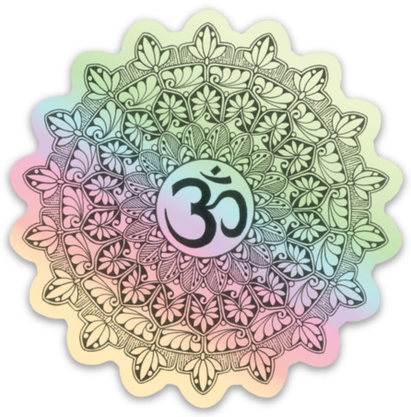 Holographic Mandala Sticker by Shweta Jain Sticker