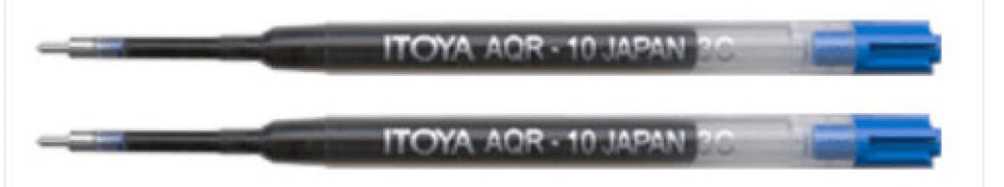 Itoya Aquaroller Ballpoint Pen Refill in Blue - Medium Point - Pack of 2 Ballpoint Pen Refill