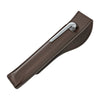 Itoya Profolio Journal Sidekick Magnetic Pen Holder in Brown Pen Case