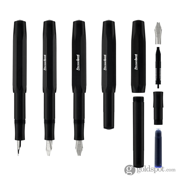 Kaweco Calligraphy Fountain Pen in Classic Black - Twin Nib Calligraphy Pen