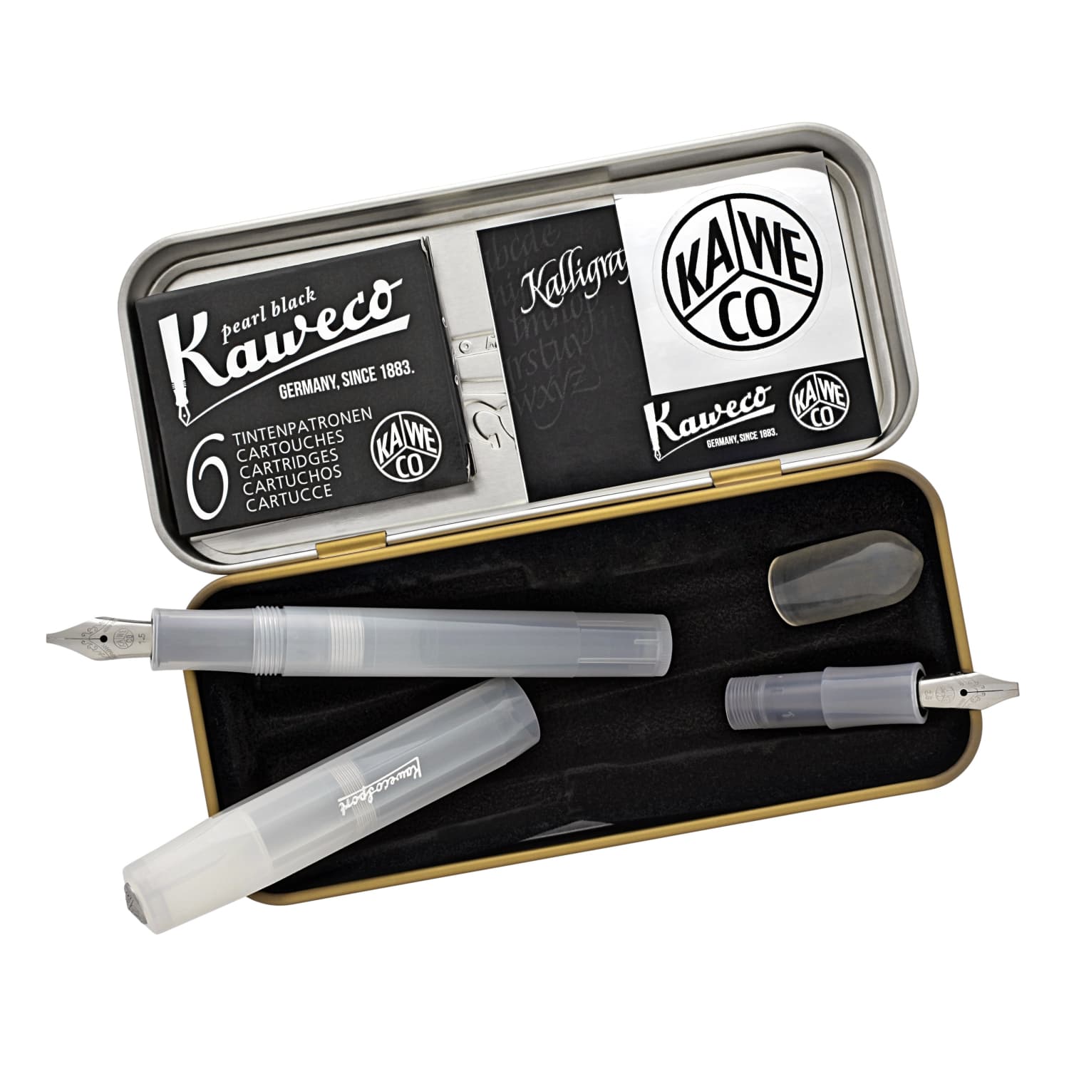 Kaweco Calligraphy Set - Black - Nib Sizes 1.1, 1.5, 1.9, 2.3 - Goldspot  Pens