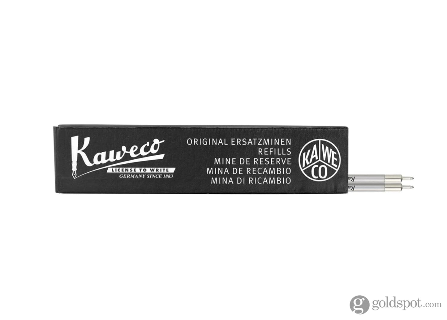Kaweco D1 Needle Point Refill - Black - Medium 0.5 mm - 2 Pieces Ballpoint Pen Refill