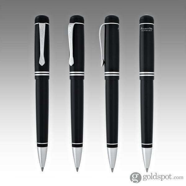 Kaweco Dia2 Ballpoint Pen in Black and Silver Ballpoint Pen