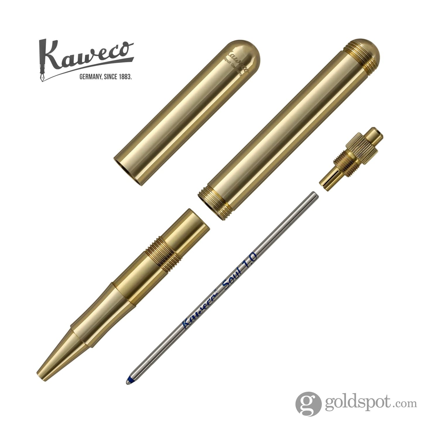 Kaweco Liliput Capped Ballpoint Pen in Brass Ballpoint Pen