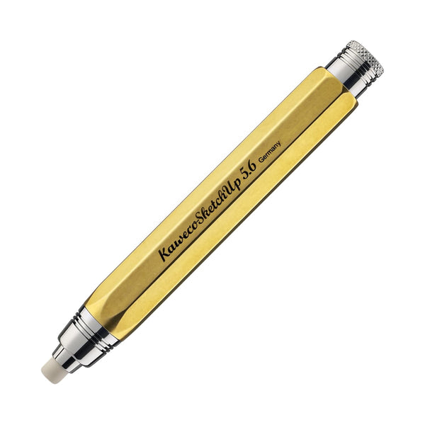 Kaweco Sketch Up Clutch Eraser in Raw Brass - 5.6mm Mechanical Pencil