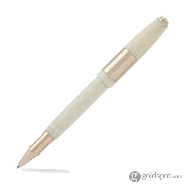 Laban Genghis Khan Rollerball Pen in Ivory with Gold Trim Rollerball Pen