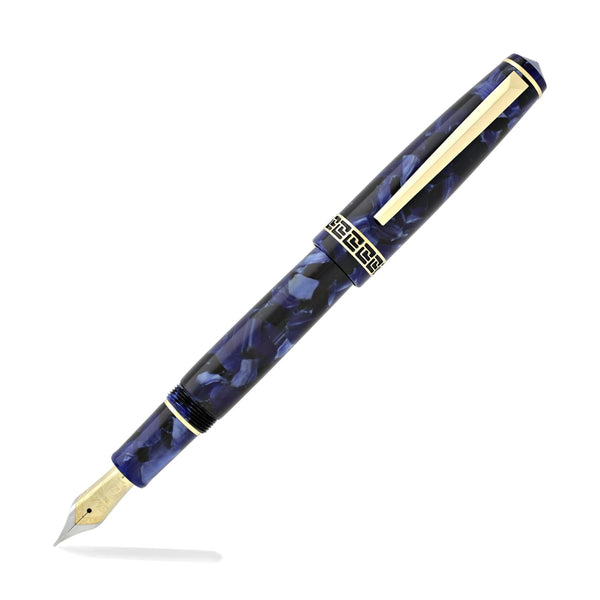 Laban Grecian Fountain Pen in Blue Marble Fountain Pen