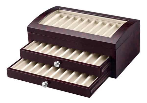 Laban 30 Wood Pen Case with Drawers in Burgundy Misc