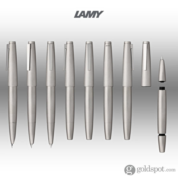 Lamy 2000 Fountain Pen in Stainless Steel - 14K Gold Fountain Pen