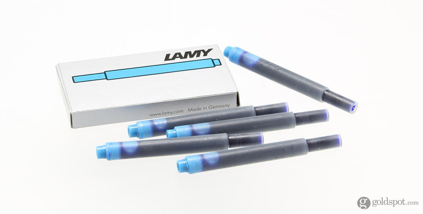 Lamy Fountain Ink Cartridges in Turquoise - Pack of 5 Fountain Pen Cartridges