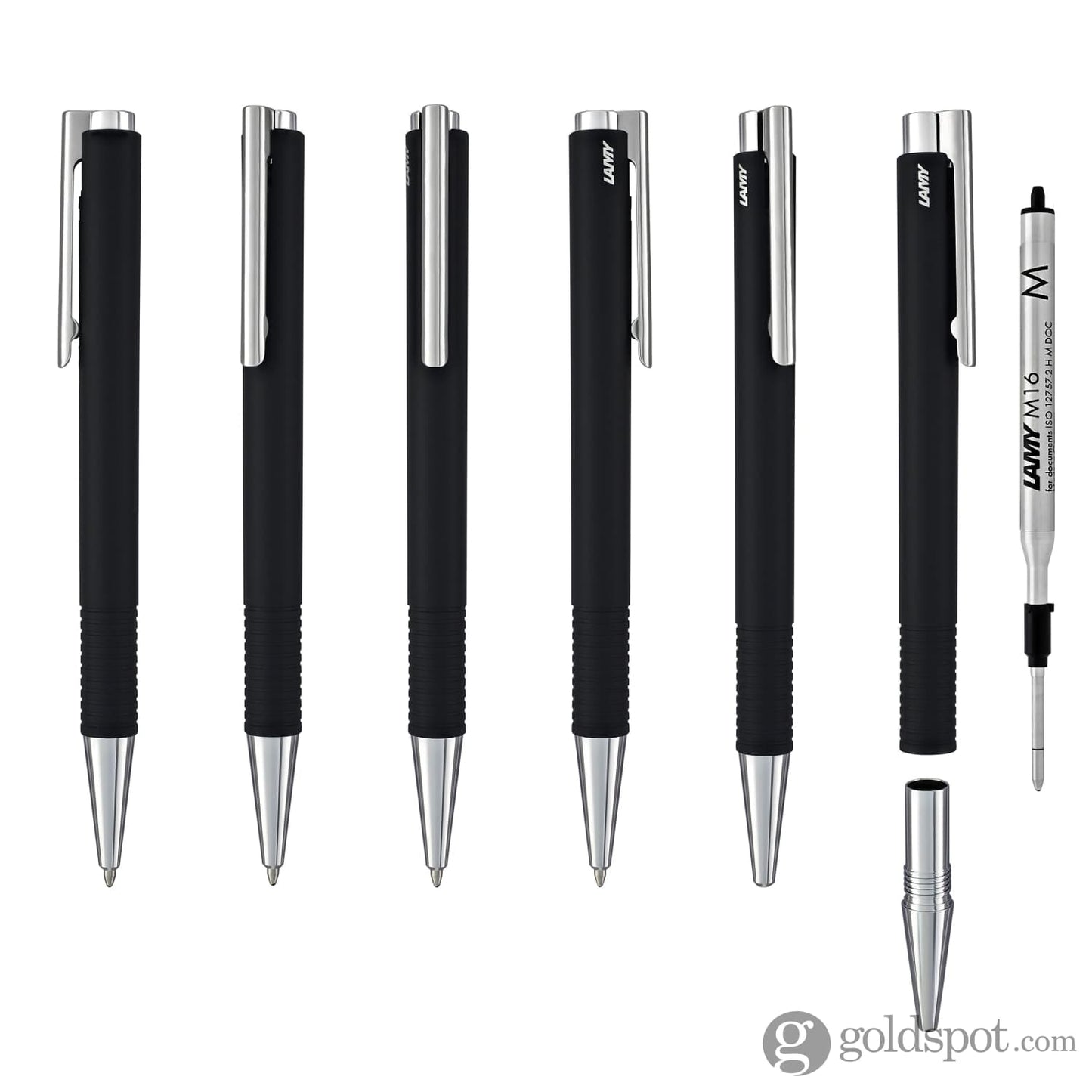 Lamy Logo M+ Ballpoint Pen in Black Matte Ballpoint Pen