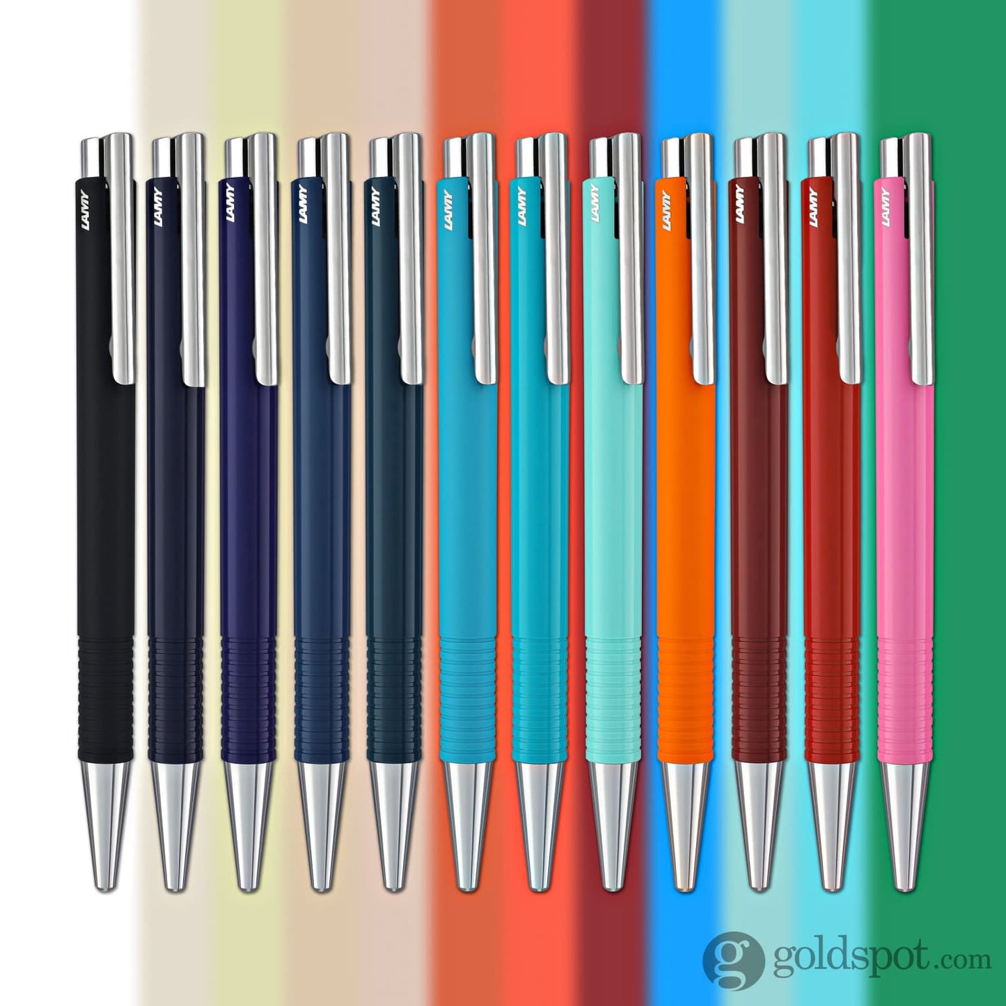 Lamy Logo M+ Ballpoint Pen in Lagoon Gloss Ballpoint Pen