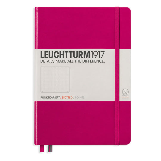 Leuchtturm 1917 Hardcover Dot Grid Notebook in Berry - A5