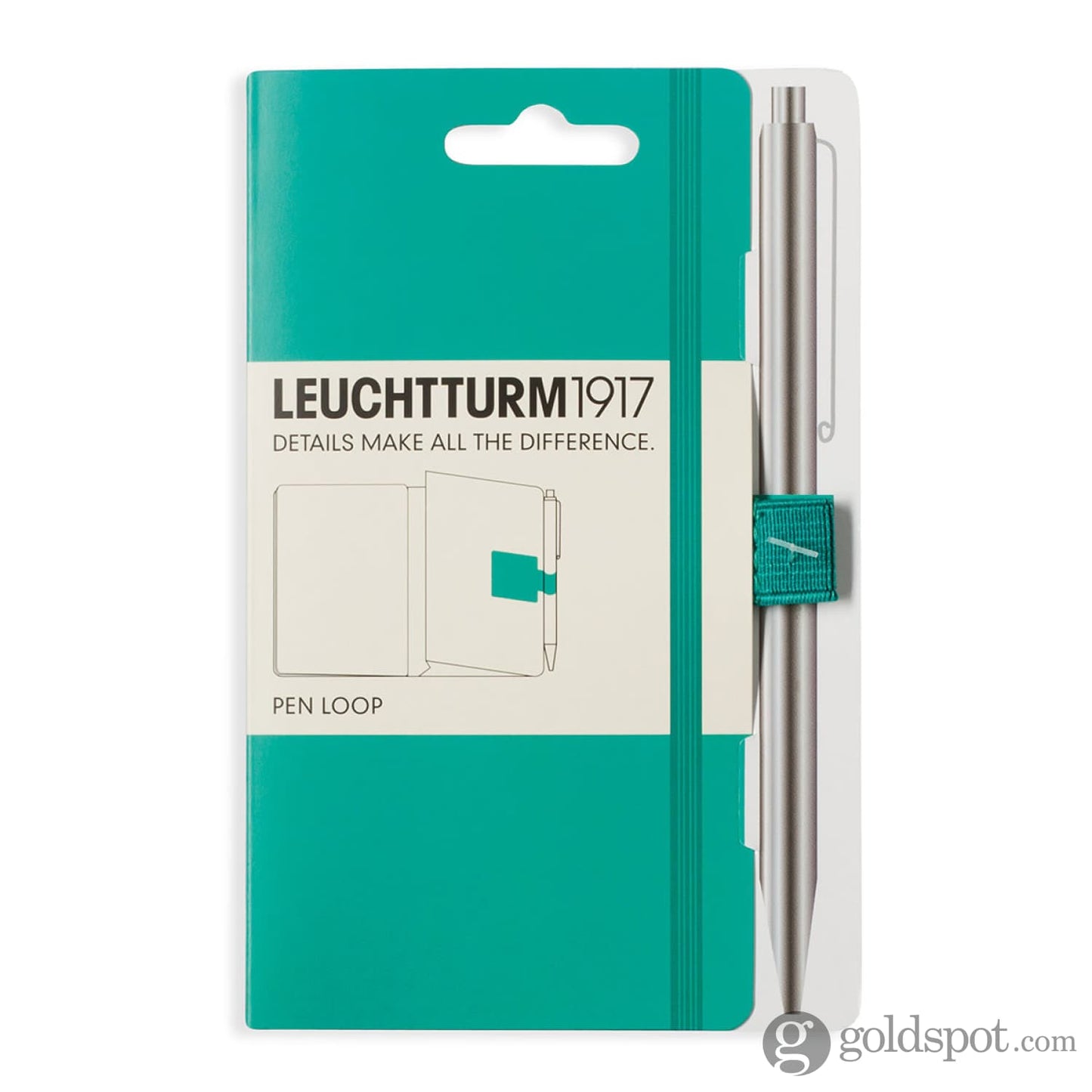 Leuchtturm 1917 Pen Loop in Emerald Green Accessory