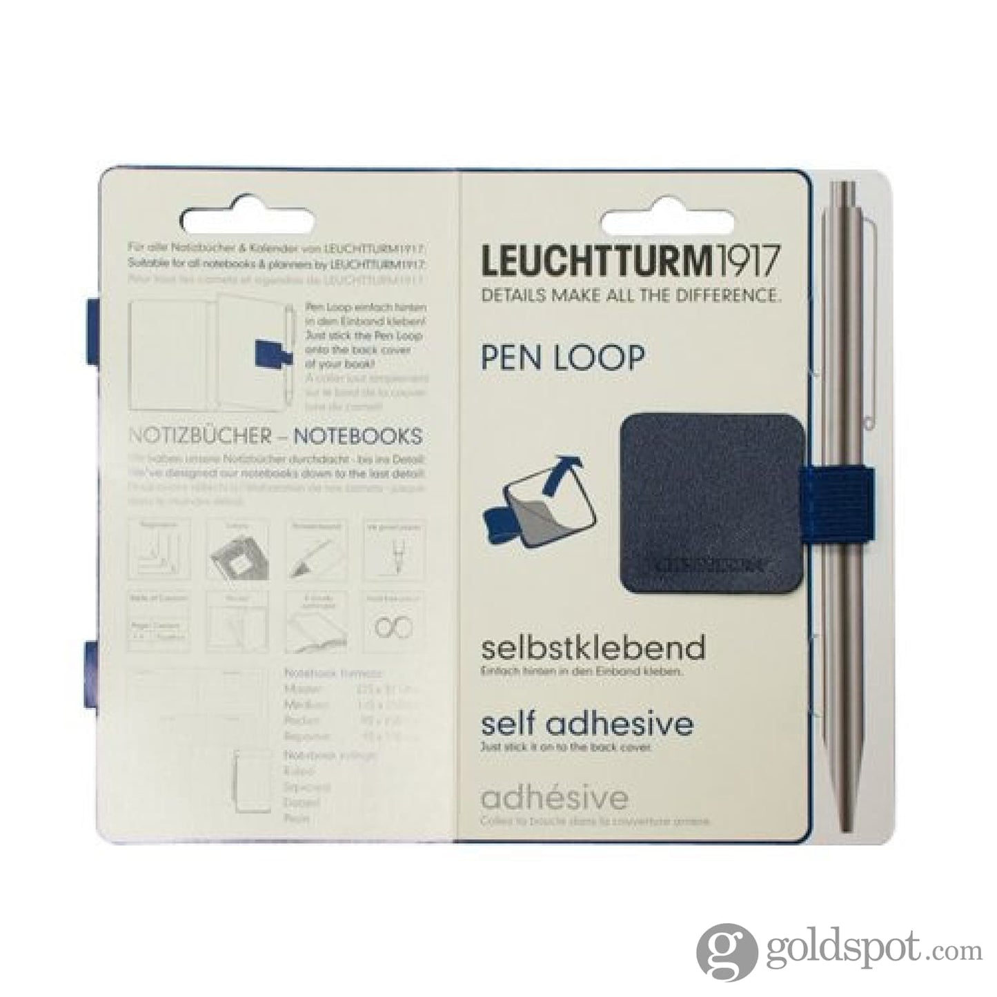 Leuchtturm 1917 Pen Loop in Navy Blue Accessory
