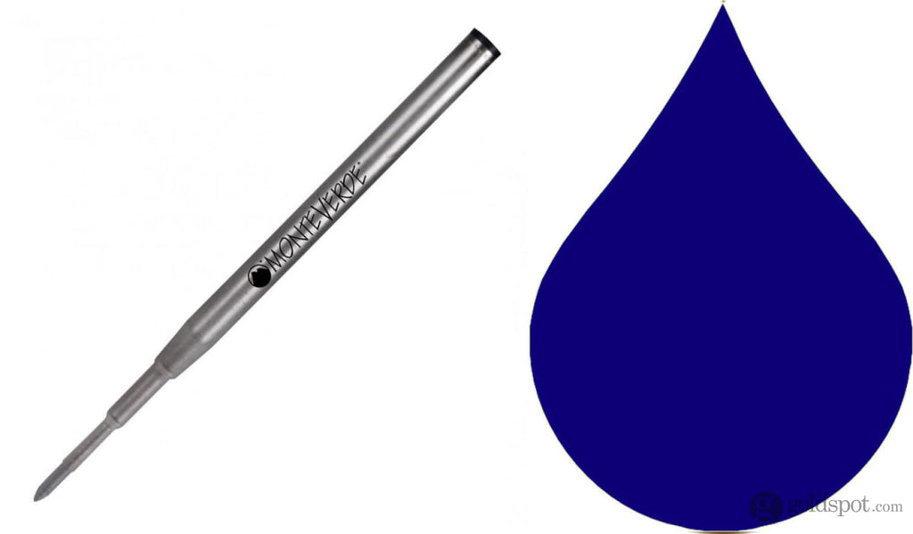 Montblanc Ballpoint Pen Refill in Blue/Black by Monteverde Medium Ballpoint Pen Refill