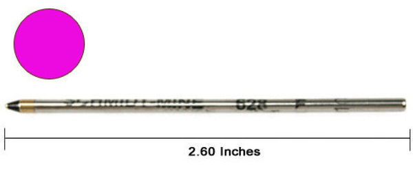 Monteverde D-1 Size Soft Roll Multi Functional Ballpoint Pen Refill in Pink - Medium Point Ballpoint Pen Refill