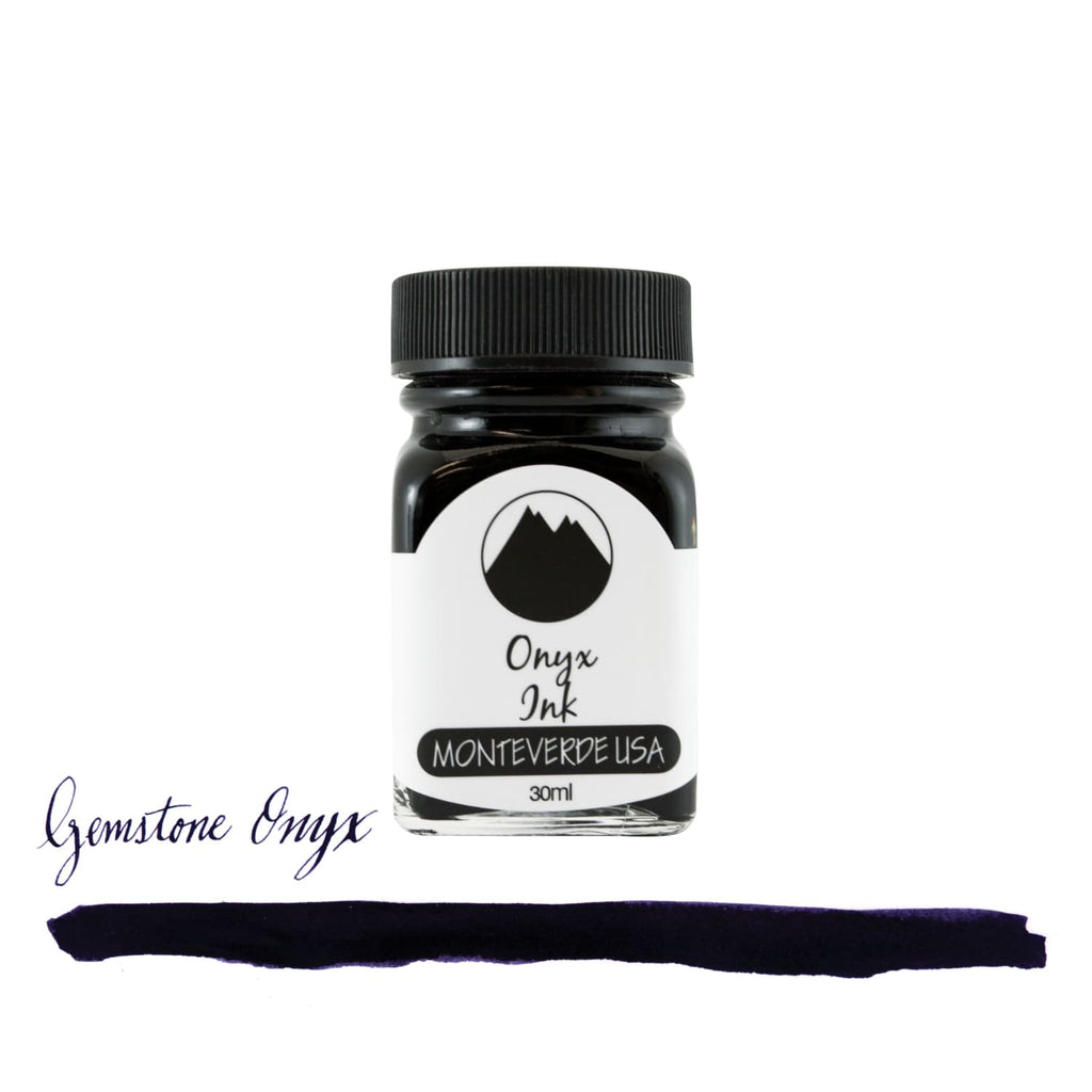 Monteverde Gemstone Bottled Ink in Onyx - 30 mL Bottled Ink