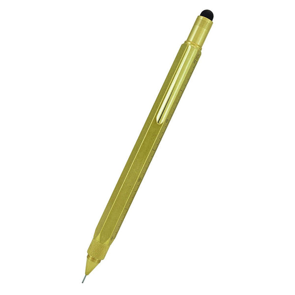 Monteverde One Touch Stylus Tool Mechanical Pencil in Brass - 0.9mm Mechanical Pencil