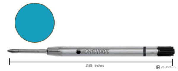 Monteverde Parker-Style Ballpoint Pen Refill in Turquoise Fine Ballpoint Pen Refill