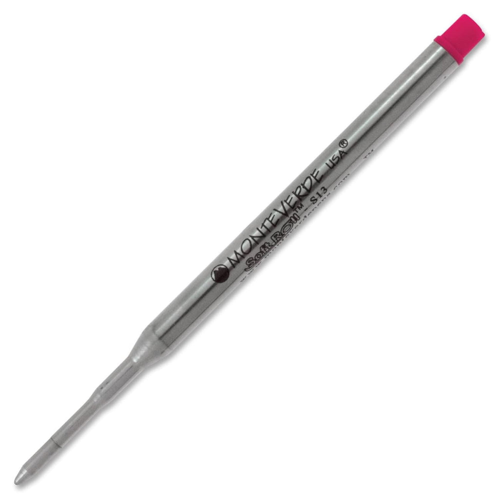 Monteverde Soft Roll Ballpoint Pen Refill in Pink - Medium Point Ballpoint Pen Refill