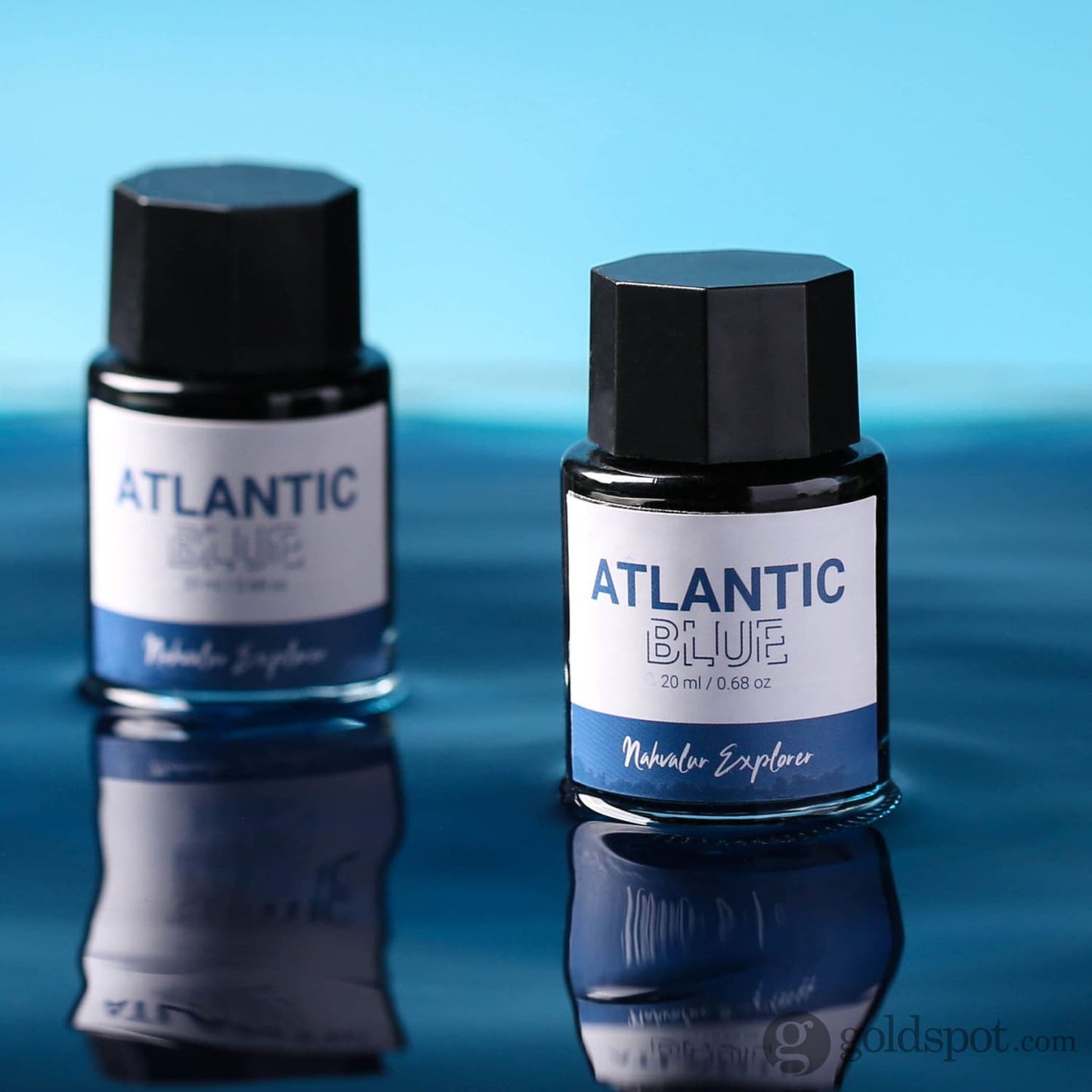 Nahvalur Explorer Bottled Ink in Atlantic Blue - 20mL Bottled Ink
