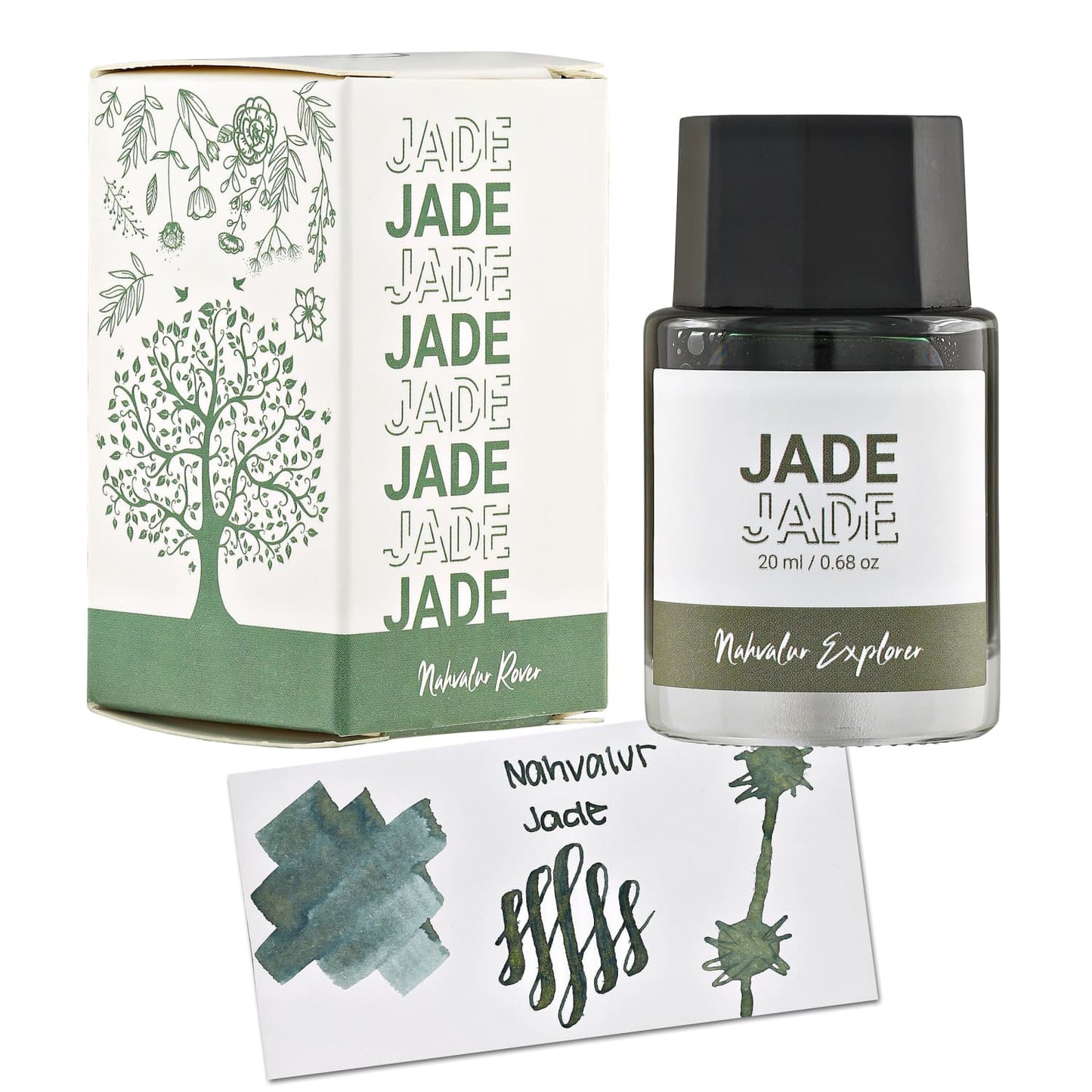 Nahvalur Rover Bottled Ink in Jade - 20mL Bottled Ink