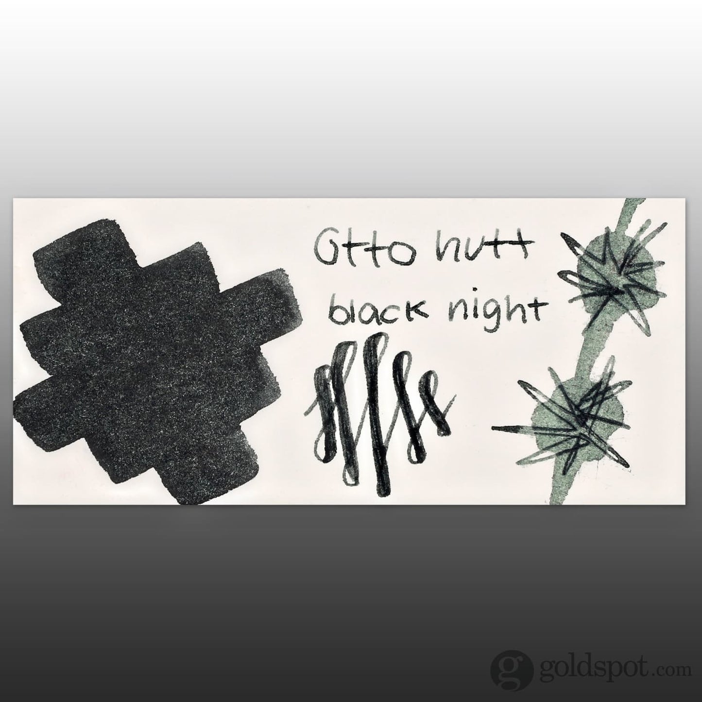 Otto Hutt Bottled Ink in Black Night - 30mL Bottled Ink