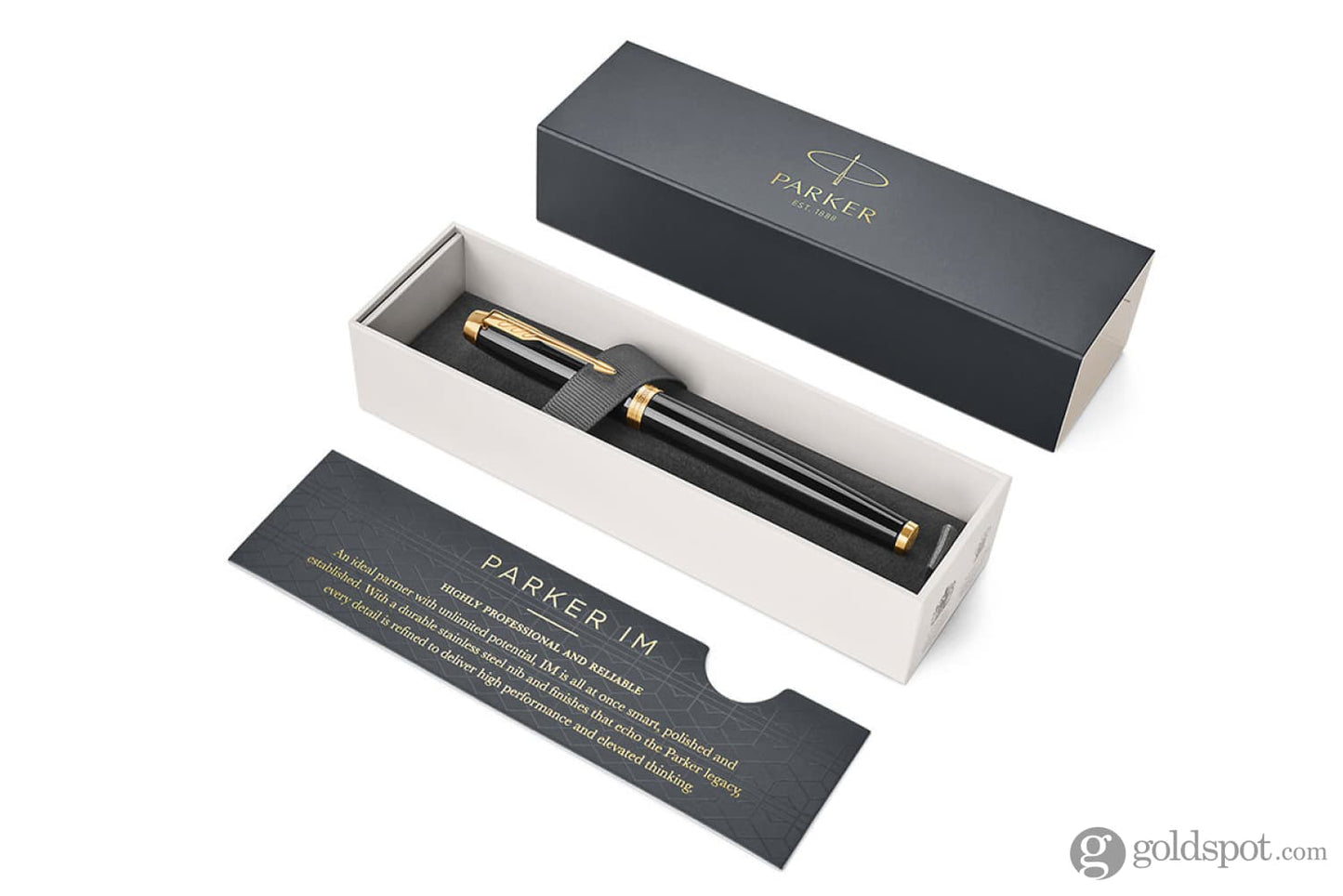Parker IM Rollerball Pen in Black with Gold Trim Rollerball Pen