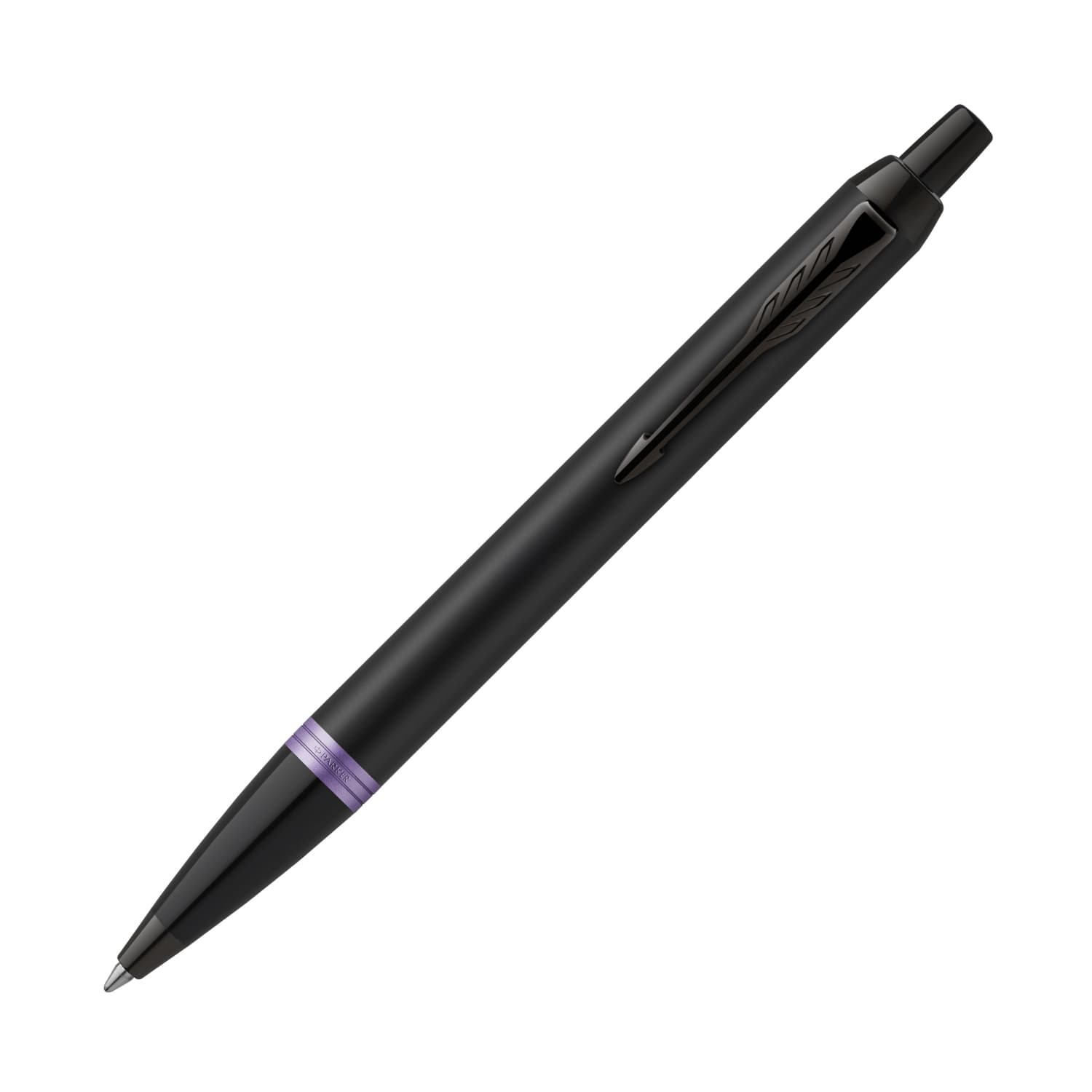 Parker Im Black Amethyst Purple Vibrant Rings Ballpoint Pen