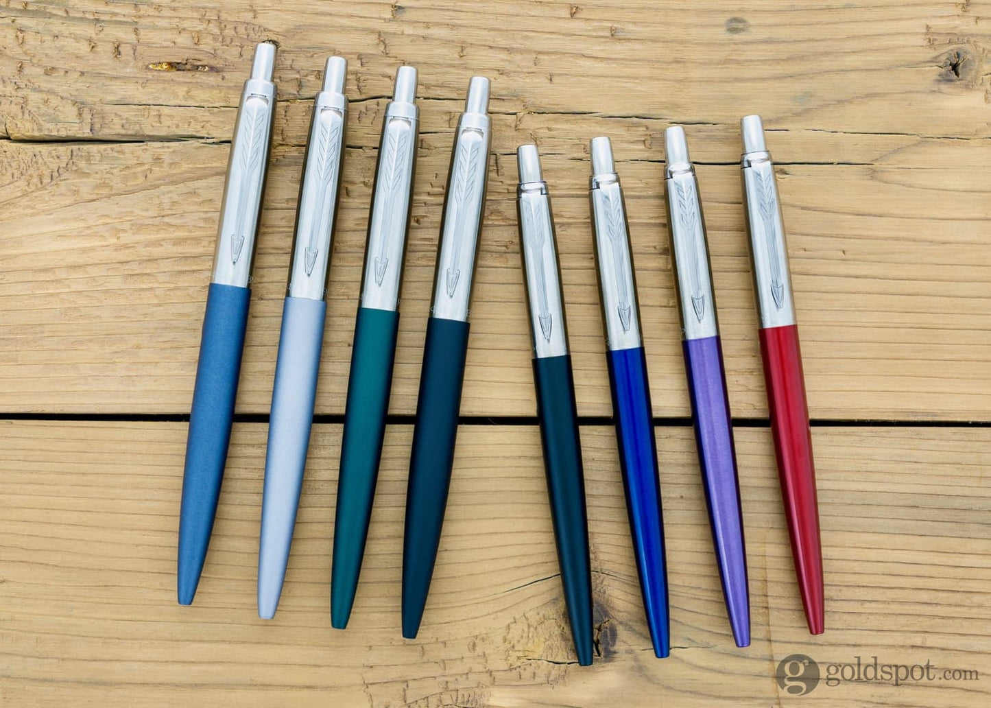 Parker Jotter Ballpoint Pen in Waterloo Blue Chrome Trim Ballpoint Pen