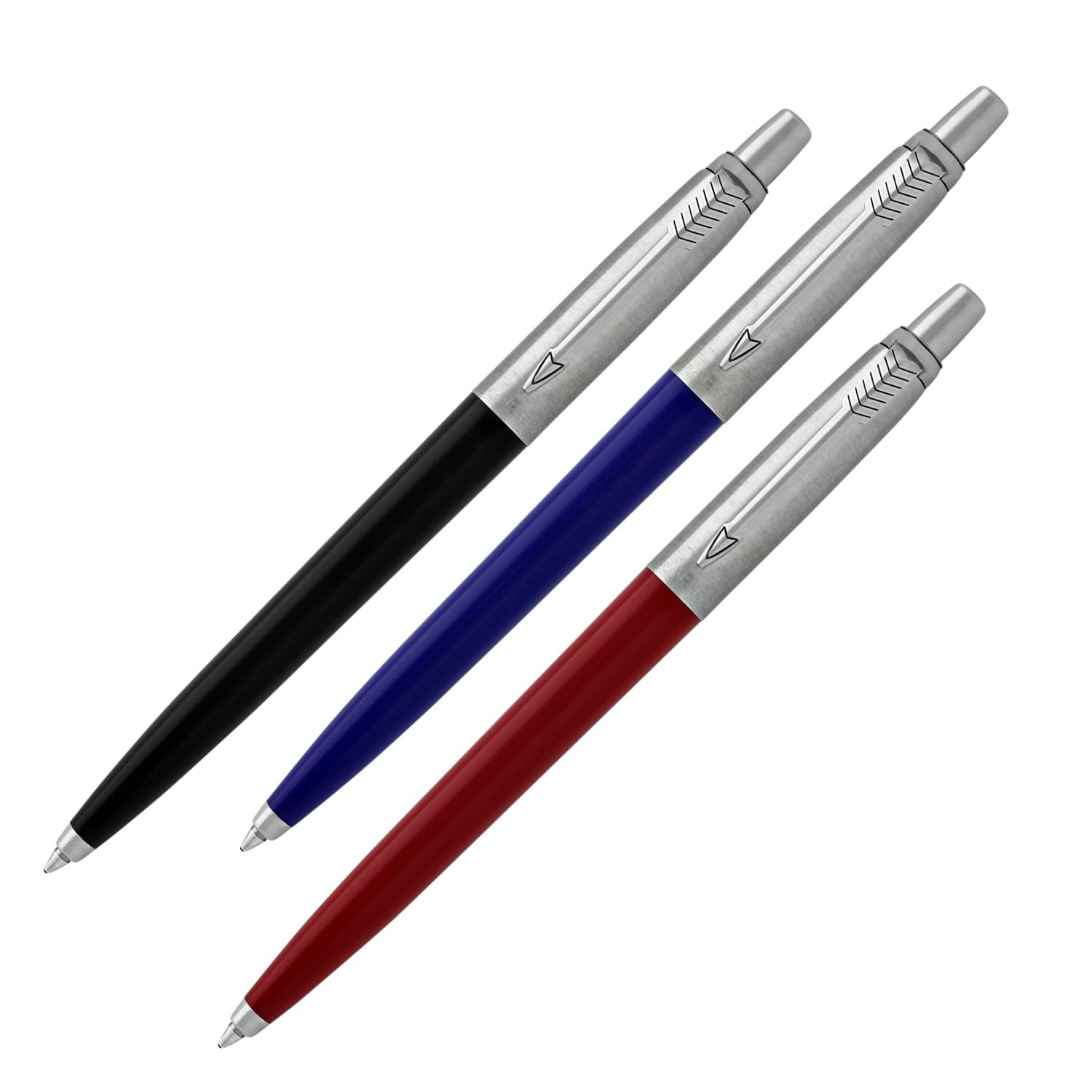 Parker Jotter Ballpoint Pen Variety Set in Red, Blue & Black