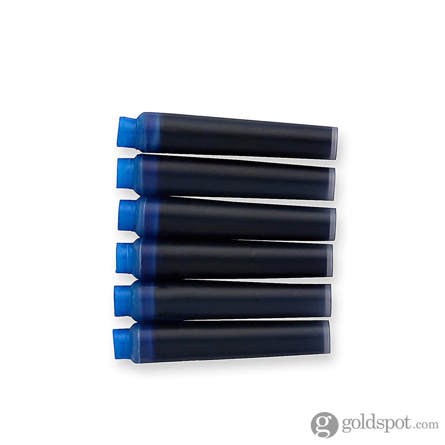 Parker Quink Mini Ink Cartridges in Permanent Blue - Pack of 6 Fountain Pen Cartridges