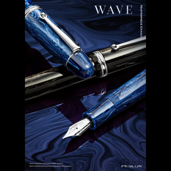 Penlux Masterpiece Grande Fountain Pen in Wave Fountain Pen
