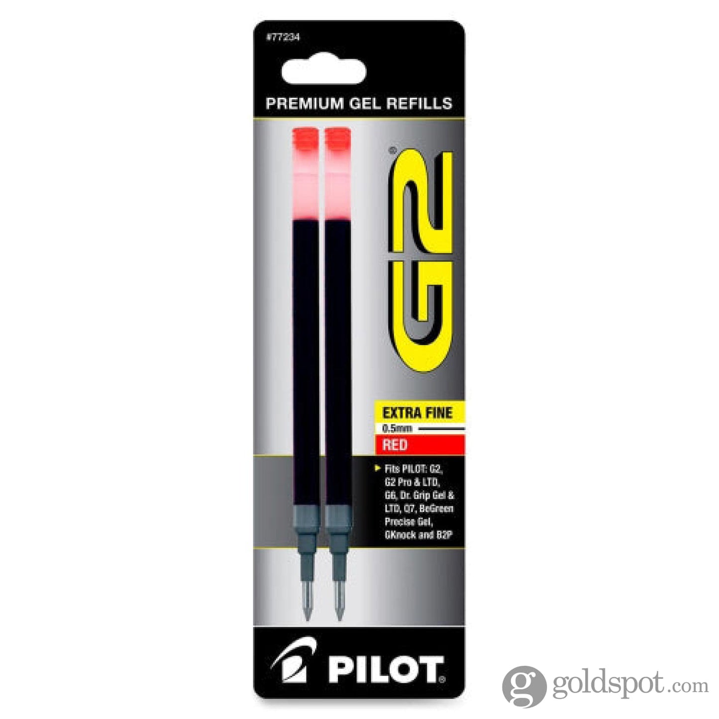 Pilot G2 Gel Pen Refill in Red Fine Gel Refill