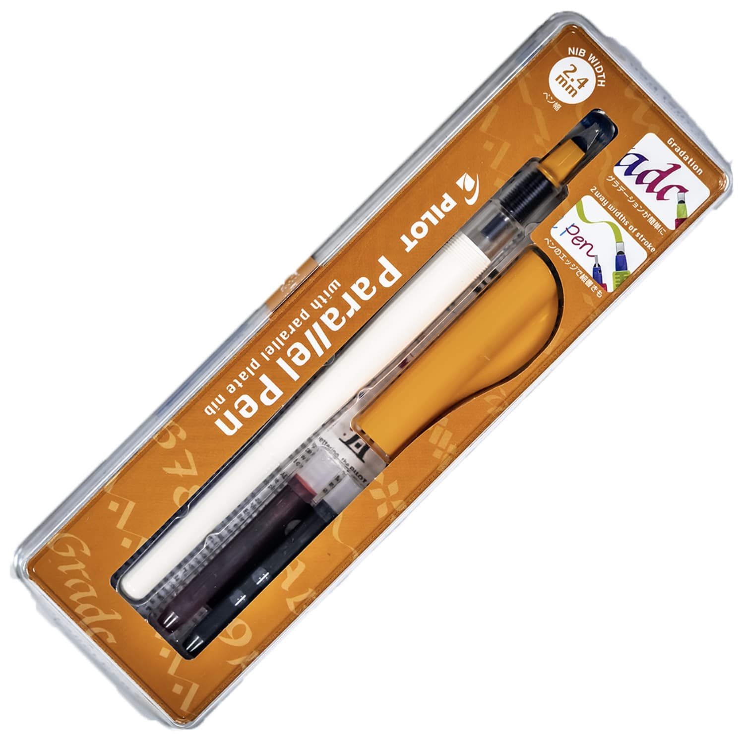 Pilot Parallel Beginner Calligraphy Fountain Pen Orange mm