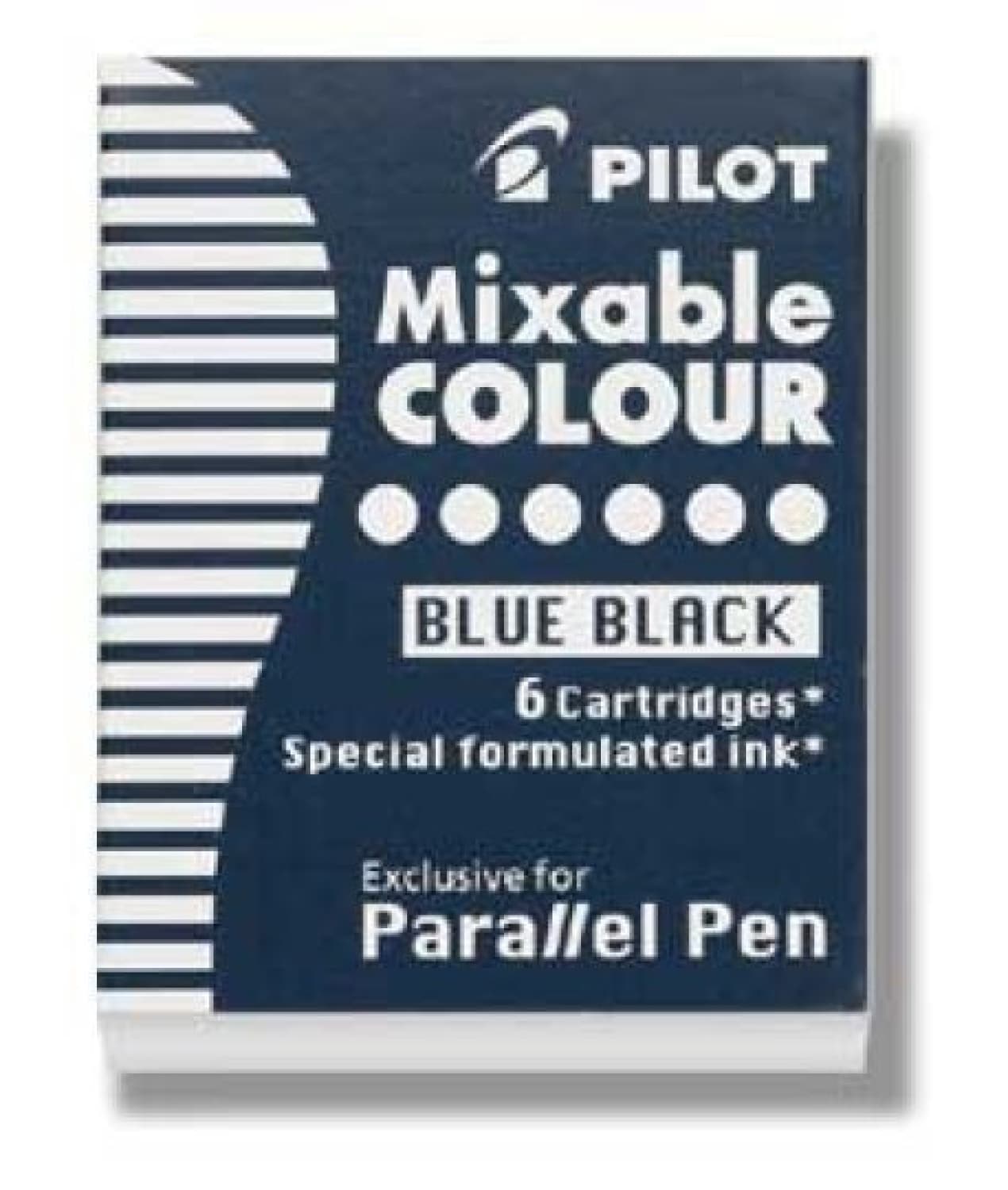 Pilot Parallel Ink Cartridges in Black - Pack of 6, Pilot Parallel Pen 