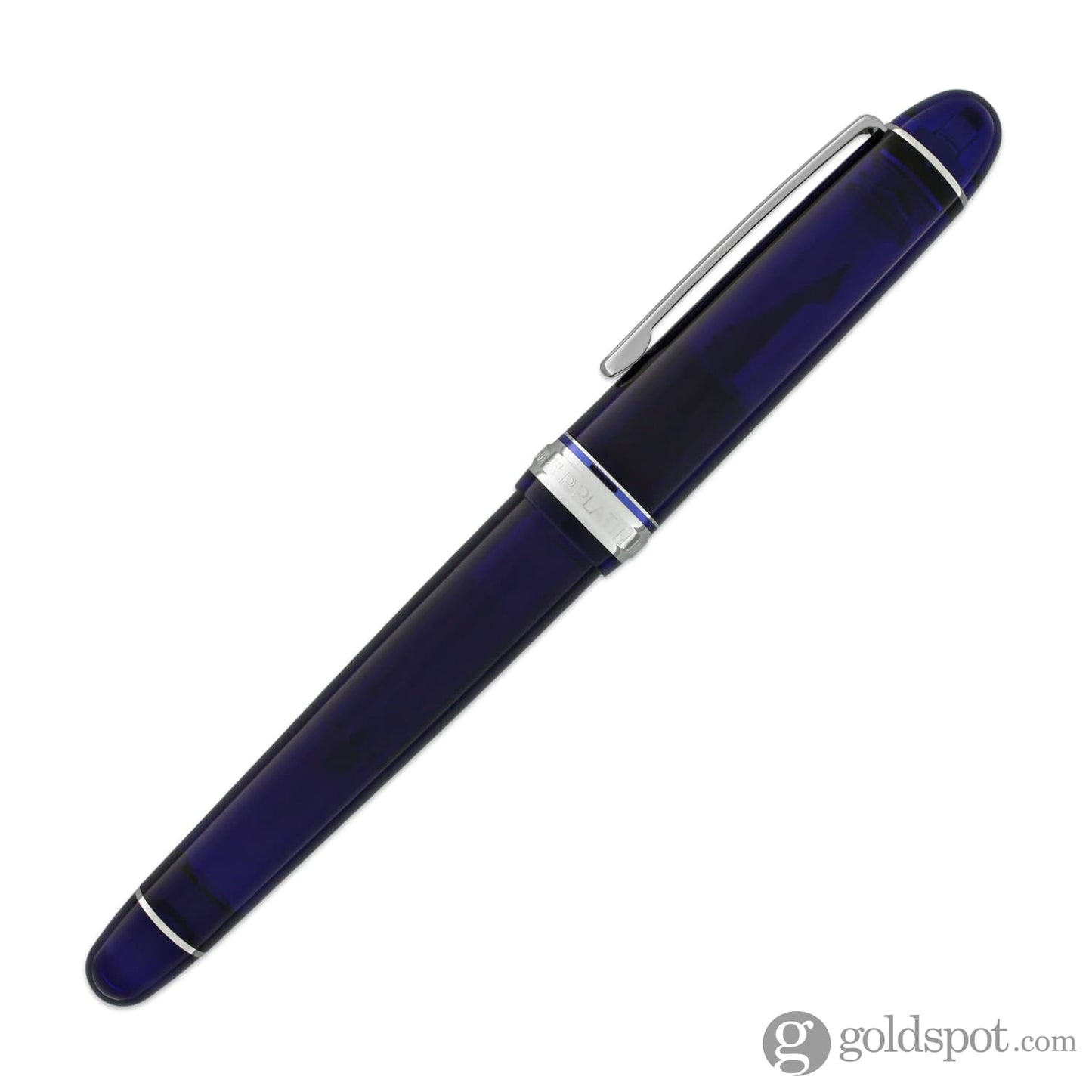Platinum 3776 Century Fountain Pen in Chartres Blue with Rhodium Trim - 14K Gold Fountain Pen