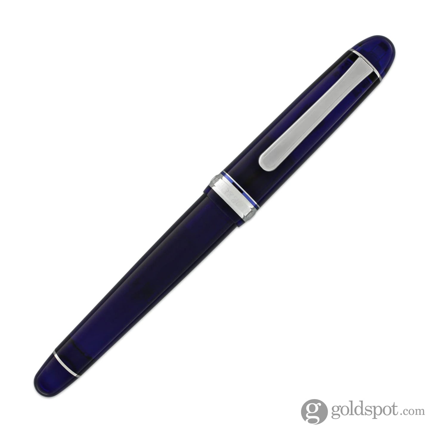 Platinum 3776 Century Fountain Pen in Chartres Blue with Rhodium Trim - 14K Gold Fountain Pen