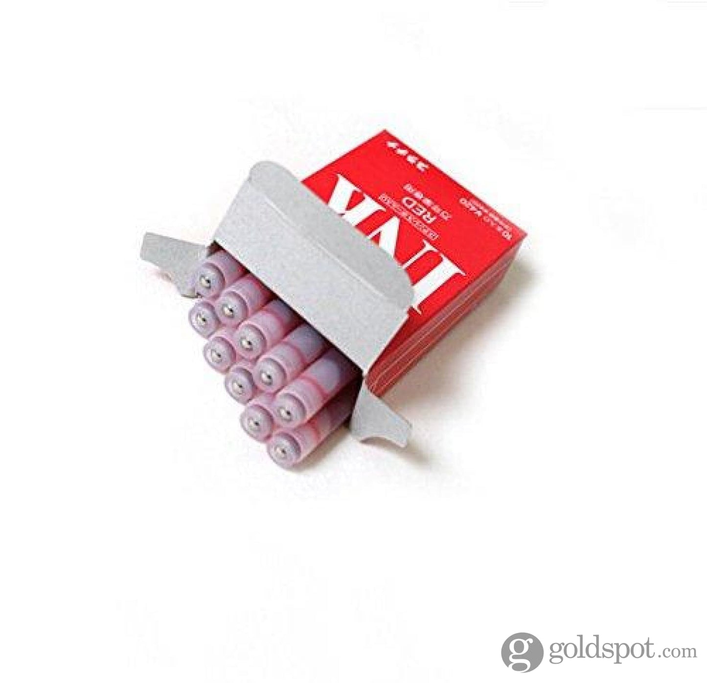 Platinum Ink Cartridge in Red - Pack of 10 Fountain Pen Cartridges